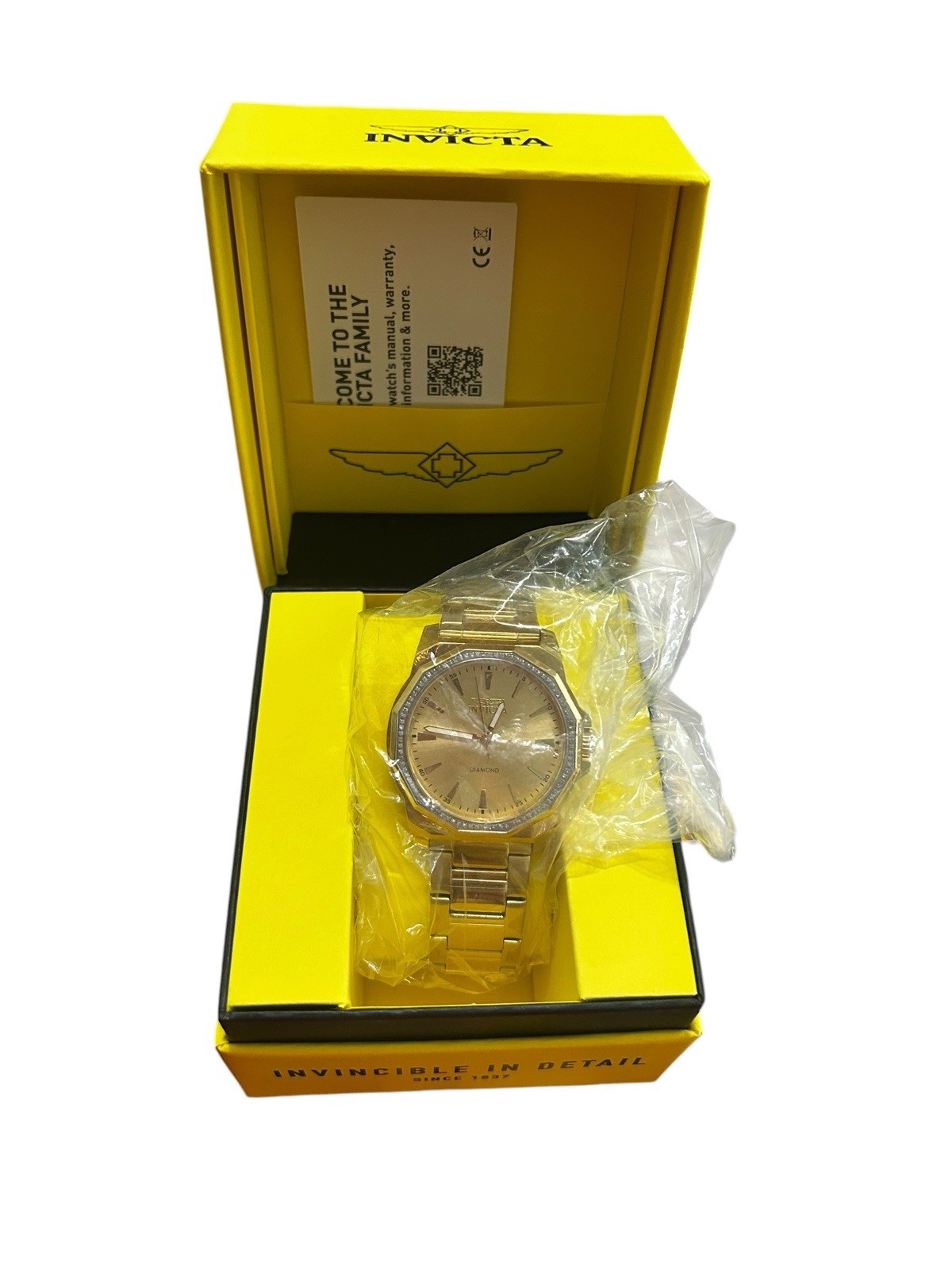 Invicta Elite Diamond 0.33 Carat Men’s Watch – 42mm, Gold (48732) Retail 699.00