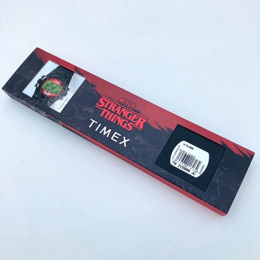 Timex Atlantis x Stranger Things Watch Limited Resin Strap Black TW2V51000 Boxed