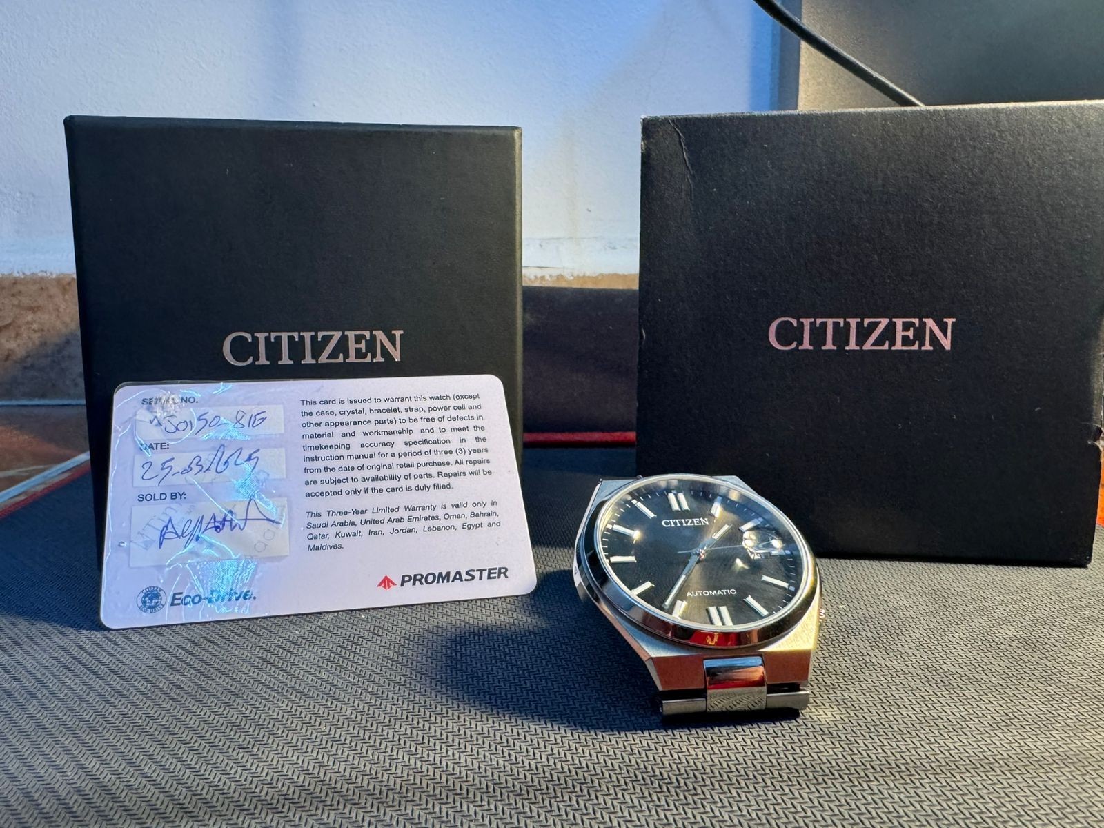 Citizen Tsuyosa NJ0150-81E Automatic Men Watch President Bracelet Warranty 2028