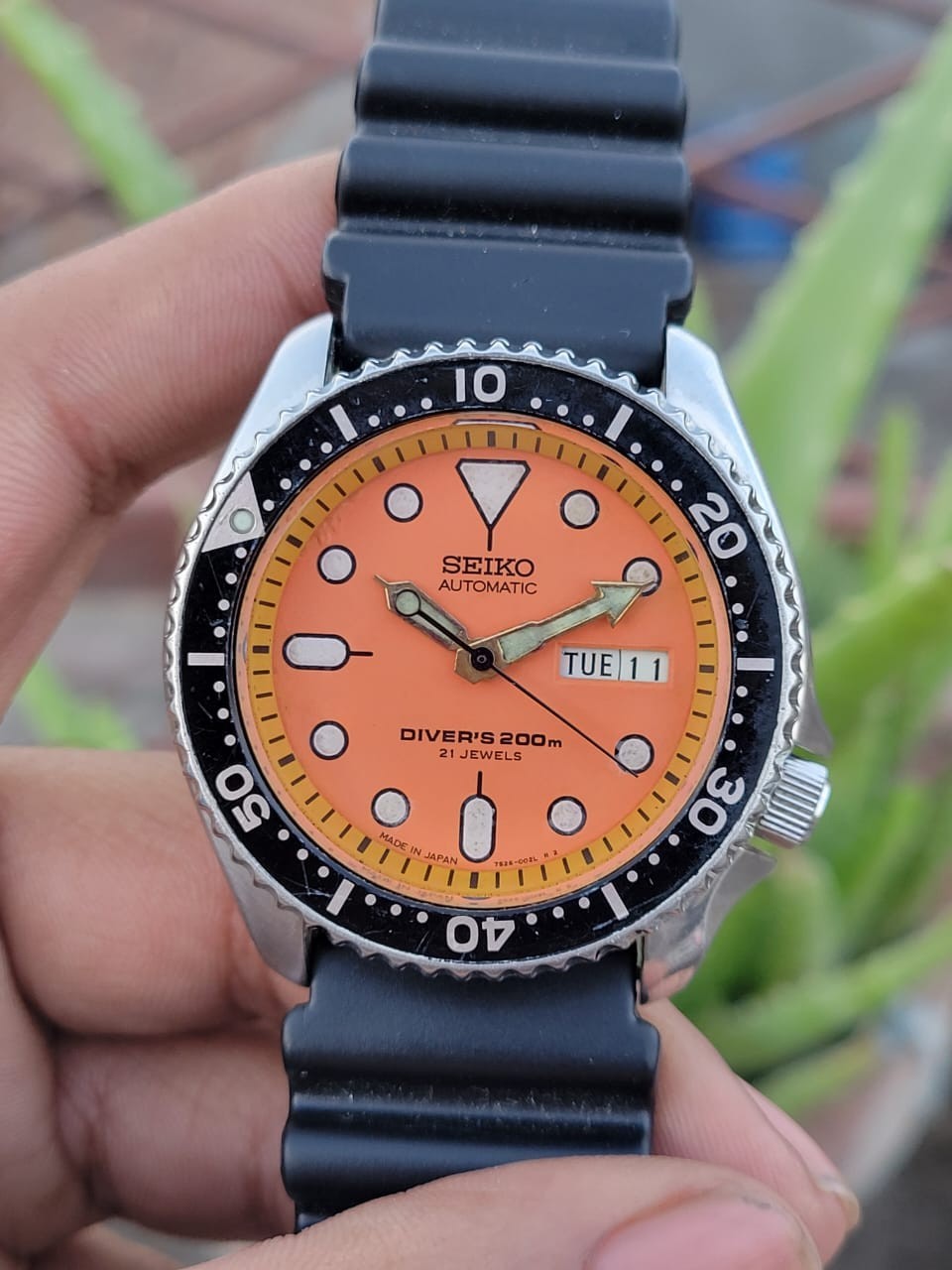 Seiko Orange Boy SKX011J Automatic 7S26-0020 Scuba Diver’s Day/Date Rare Watch