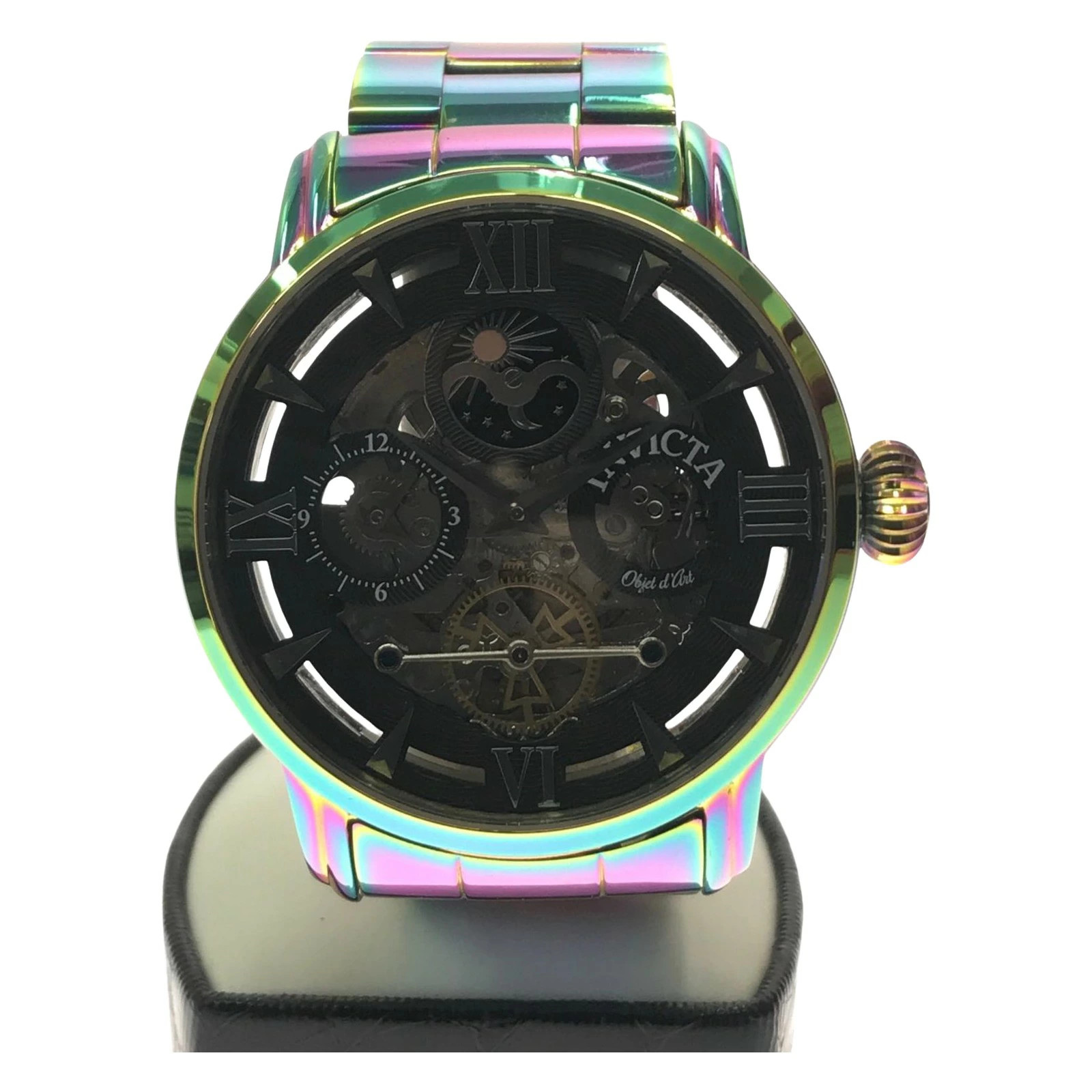 INVICTA 40990 Black Case Size 47mm Wrist Size 18cm Used Watch #11020