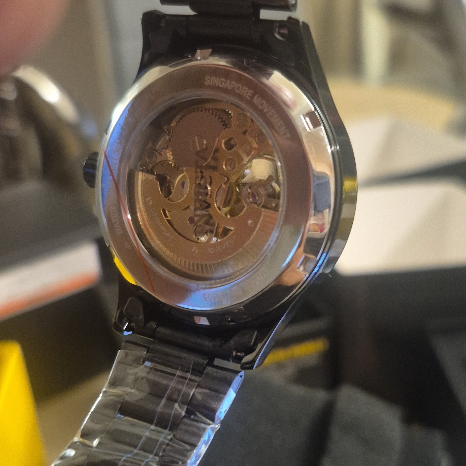 Invicta Automatic Object D Art With Skeleton Dial 41mm Black (69505)
