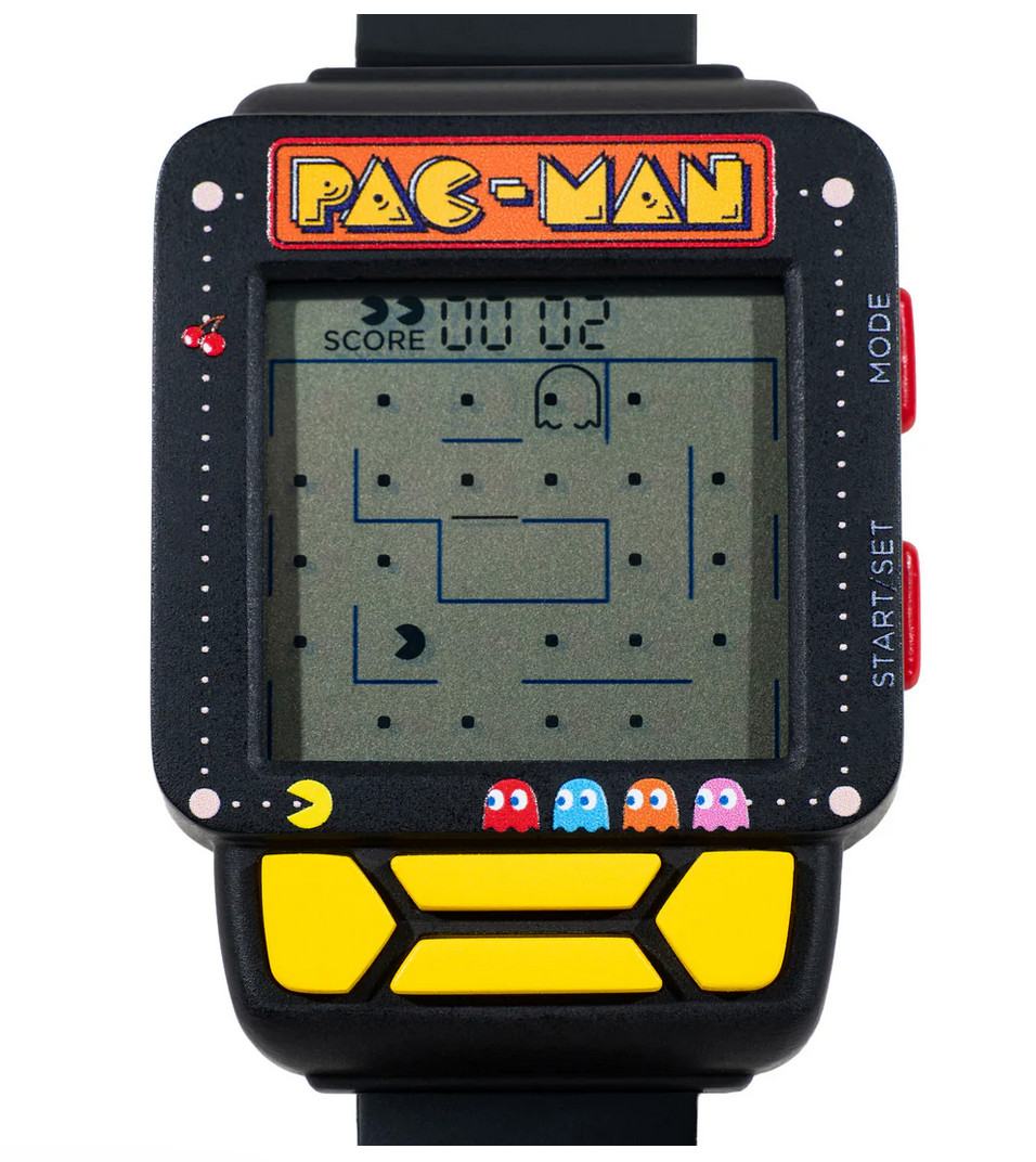 PAC-MAN Electronic Digital LCD/LED Game Wrist Watch Works/New/Sealed Box