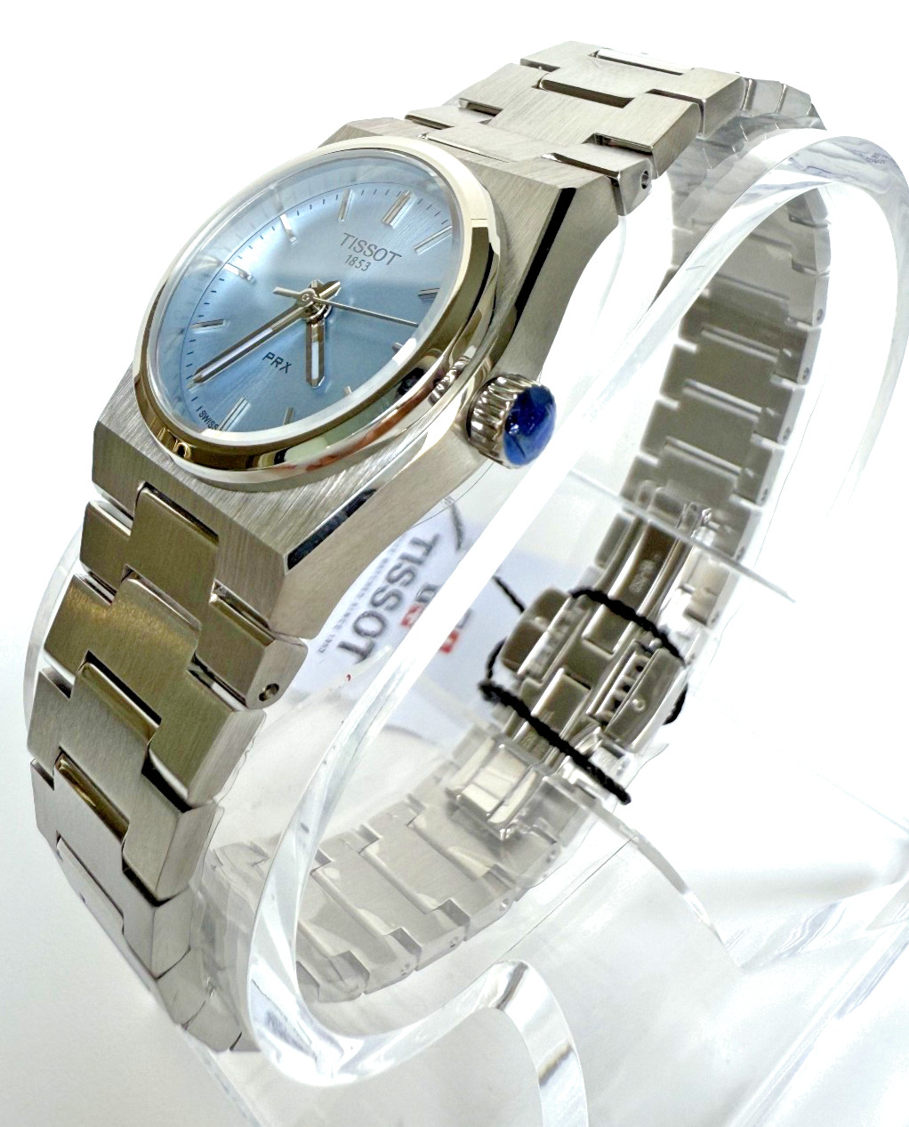 Tissot PRX 25mm Ice Blue Dial Stainless Steel Women’s Watch T1370101135100