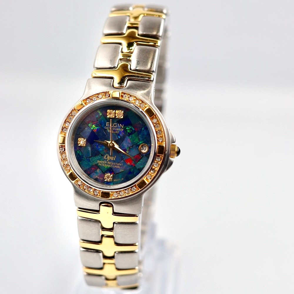 Elgin Quartz Opal Dial 410.392