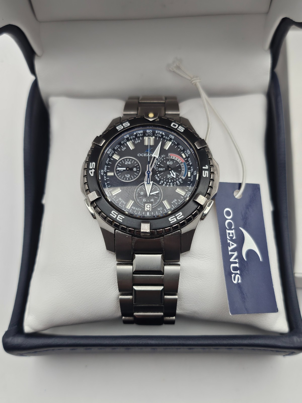 CASIO OCW-P500 TDA Oceanus Wave Ceptor Multi Band 5 Tough Solar Titanium New Bat