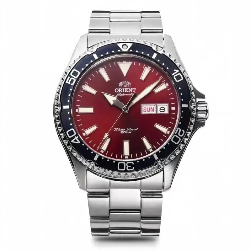 Orient Men’s Automatic Dive Watch 20Bar Water Resistant Luminous Day Date Steel