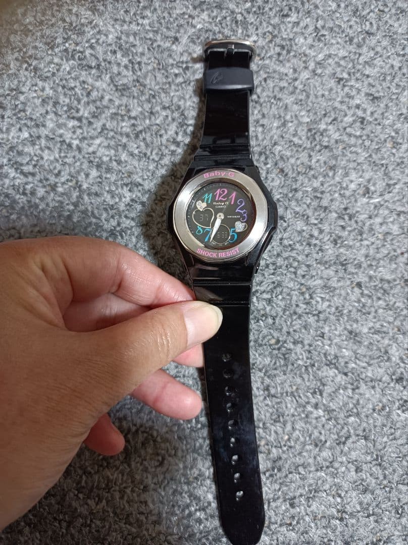 Baby-G SHOCK RESIST Black, working condition.