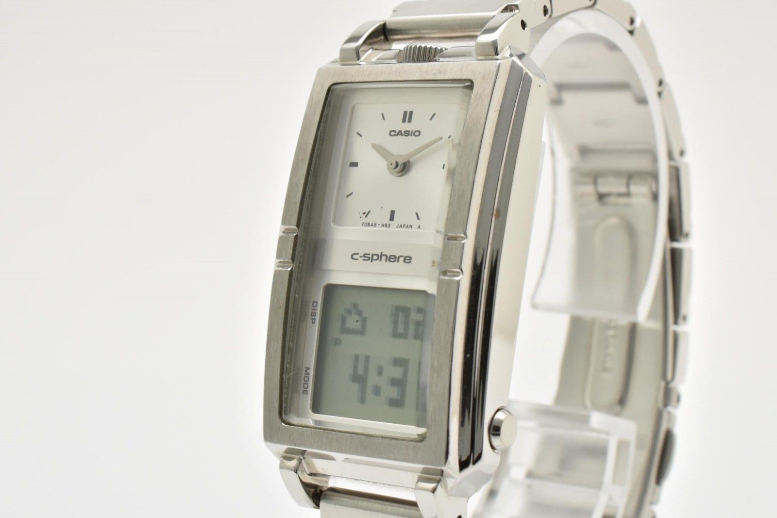 CASIO C Sphere CSE-300 Ana Digi Quartz Men’s Watch Silver Dial Stainless Digital