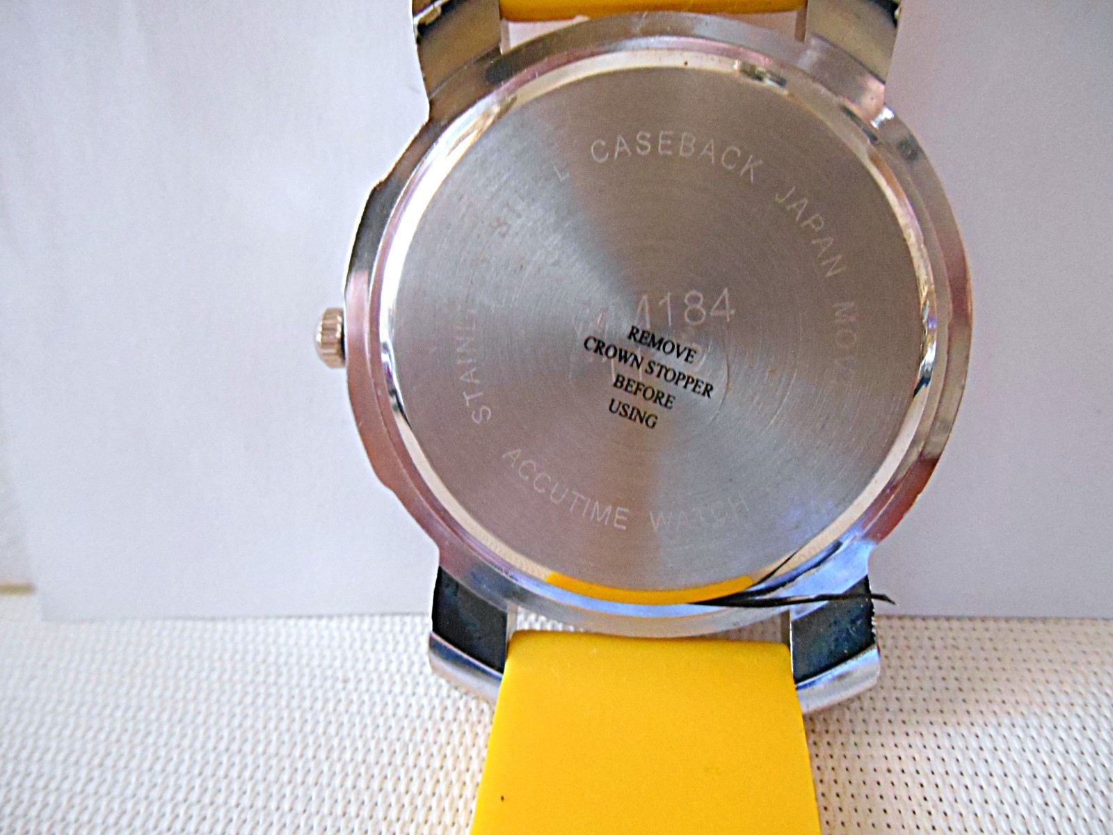 Accutime Watch Corp Silvertone & Yellow Animal Print Watch – New Battery