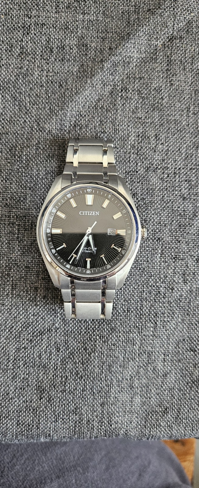 Citizen Eco-Drive Titanium Men’s Watch AW1248-80E Sapphire Crystal Glass
