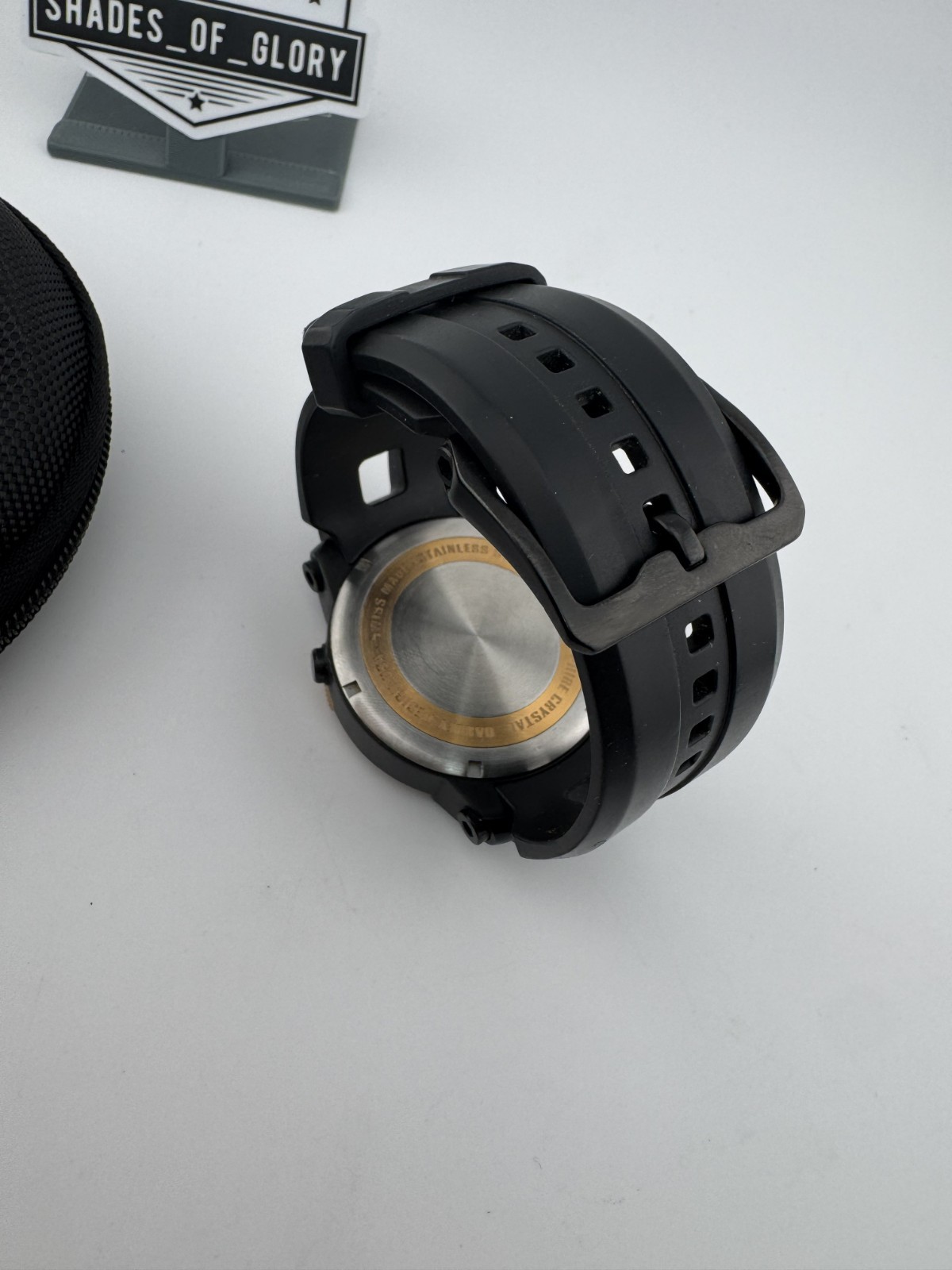 OAKLEY KILL SWITCH STEALTH BLACK WHITE W/ ROSE GOLD BEZEL WATCH 26-331 AUTHENTIC