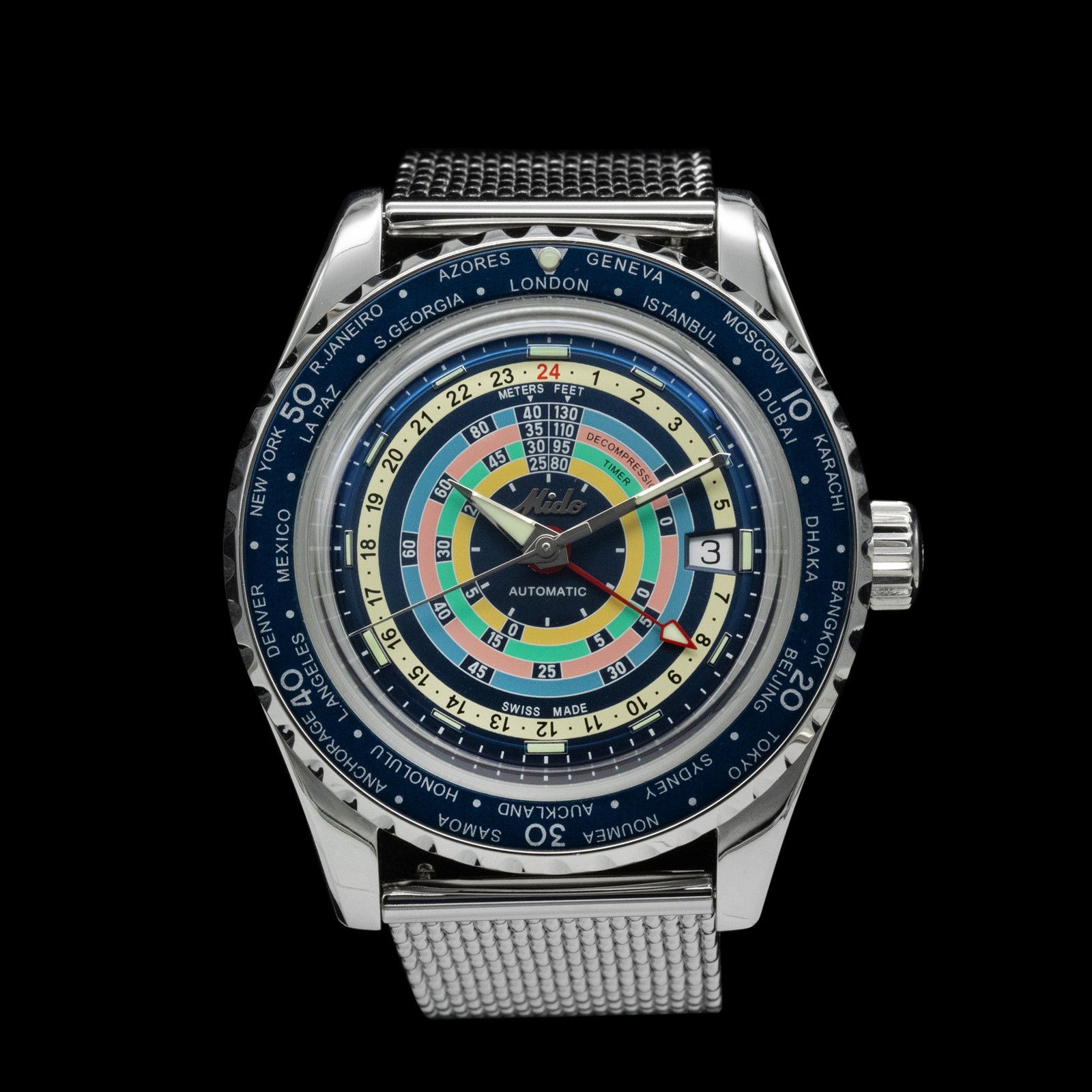 Mido – 2020s Ocean Star Decompression Worldtimer M026.829.17.041.00