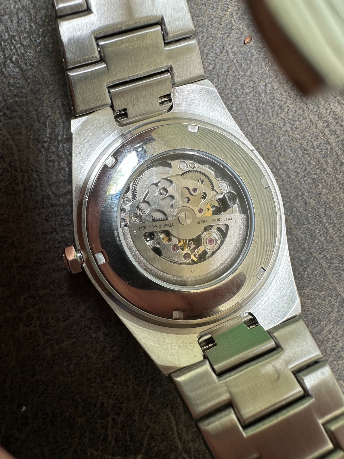 35.5ct MOISSANITE Automatic Skeleton Watch Mens Real Iced Hip Hop Passes Tester