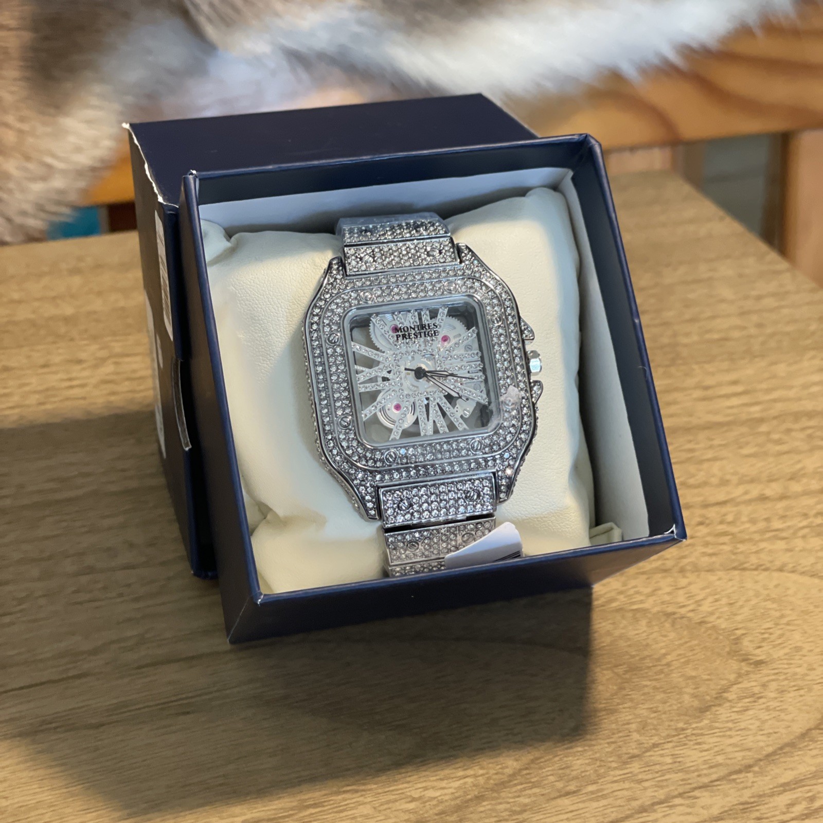 Skeleton Dial Iced Out Diamond Designer Fashion watch Montres Prestige MPW-0136