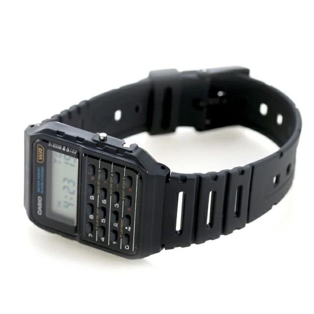 Casio CA-53W-1ZDR Data Bank Calculator Digital Watch Iconic Black New R8041045