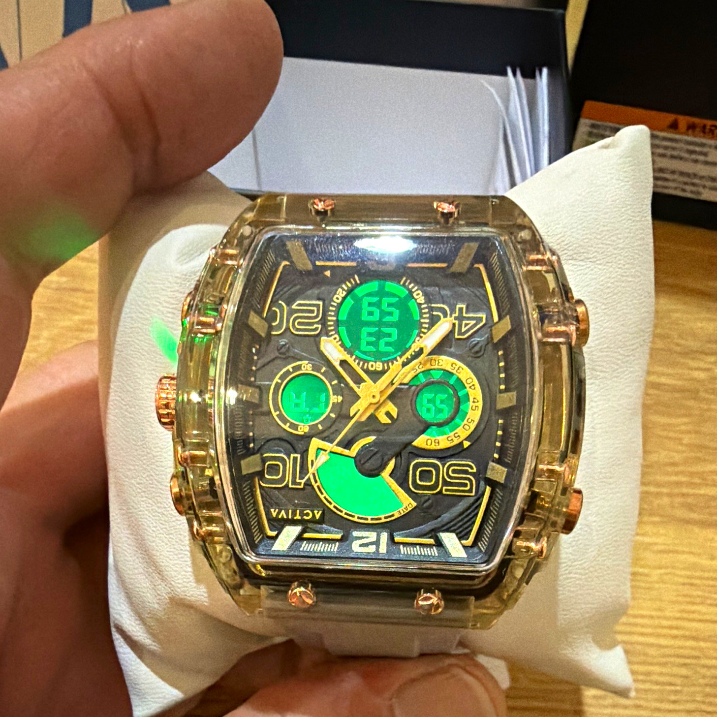 Activa X Invicta Digital Essentials Men’s Watch -.45mm Apricot ACW8109-007