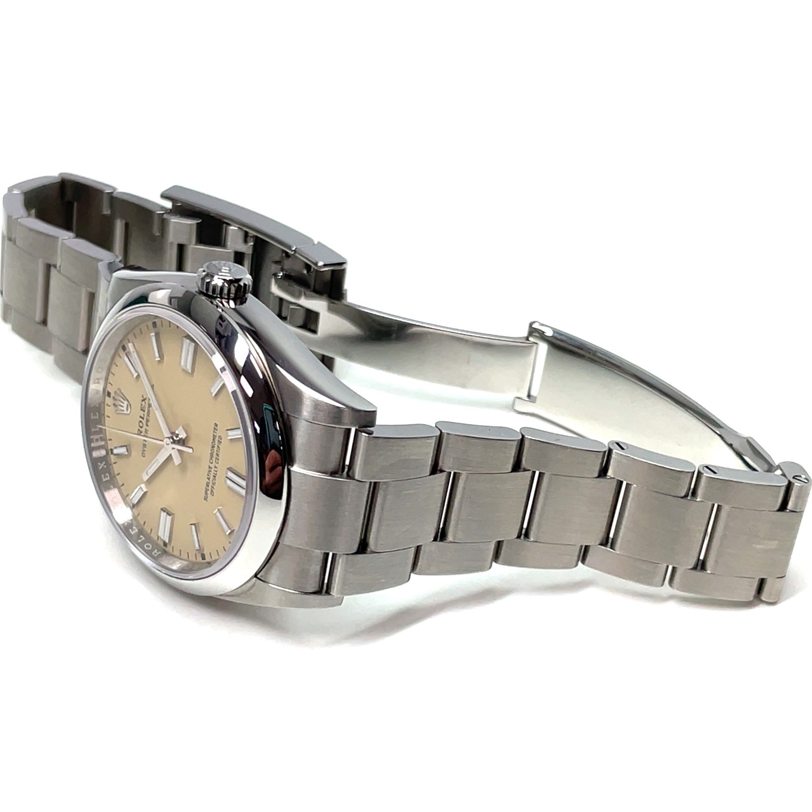Rolex Oyster Perpetual Automatic 36mm Beige Dial Watch 126000 Oystersteel