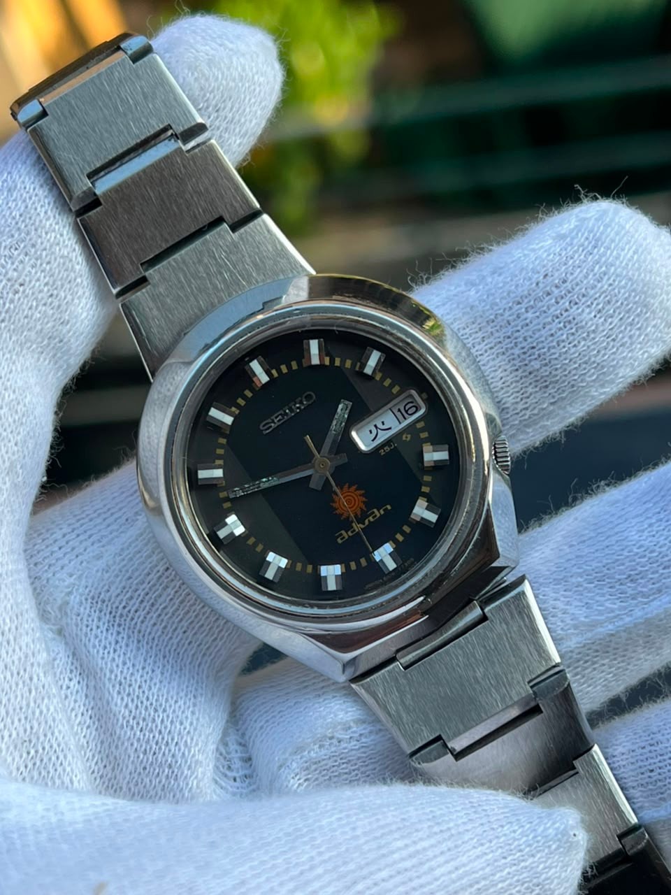 Seiko Advan 6106-7560 Automatic Day Date Vintage Men’s Watch 1972 JDM Rare Model