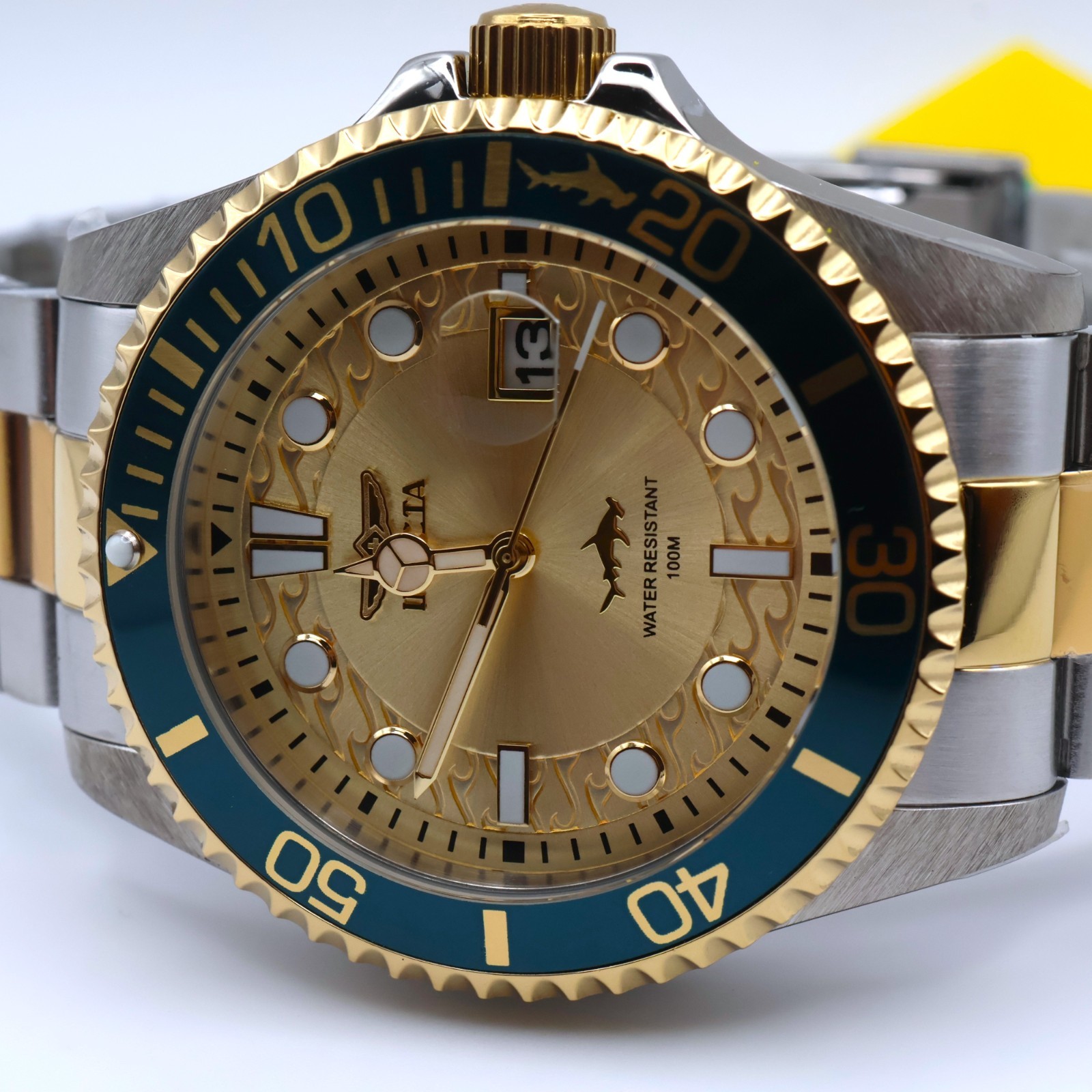Invicta Pro Diver Currentwave Men’s Watch – 43mm. Steel, Gold