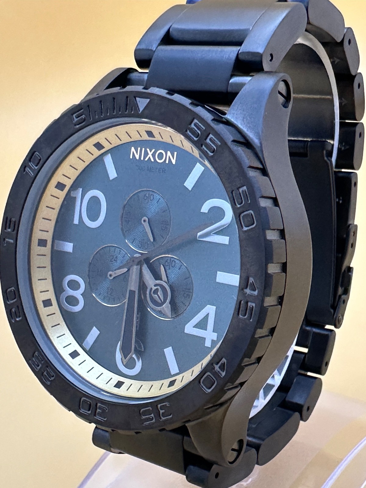 NIXON Watch 51-30 A0832789 GUNMETAL SPRUCE BRASS A083-2789