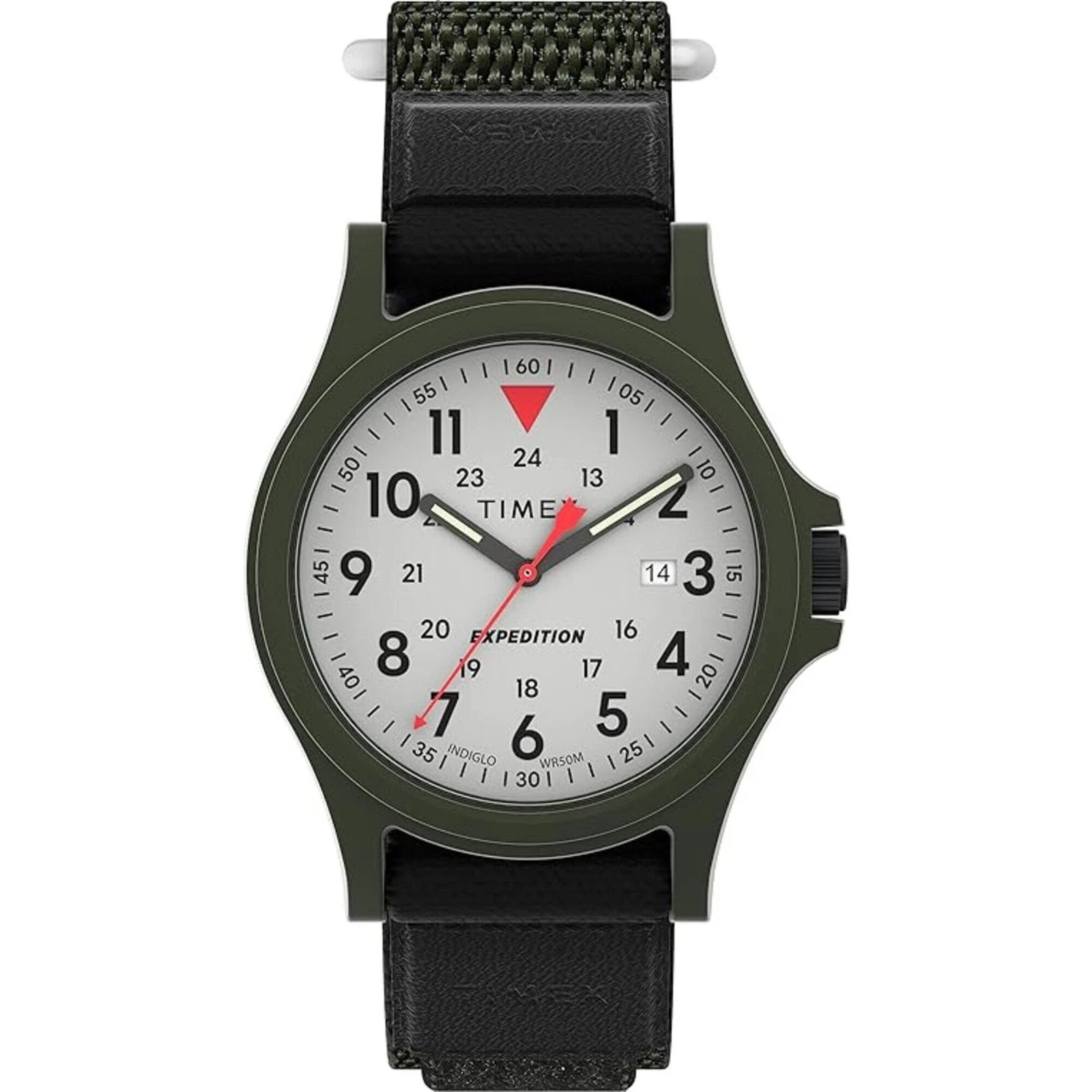 Timex TW4B29300, Men’s “Expedition” Nylon Fabric Wrap-Strap Watch, Indiglo, Date