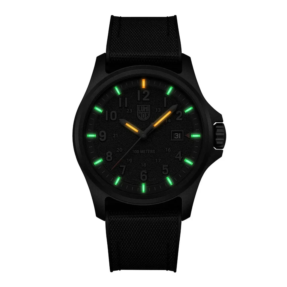 Luminox Atacama Field Black Dial Rubber Band Watch XL.1961 43MM Sapphire Glass
