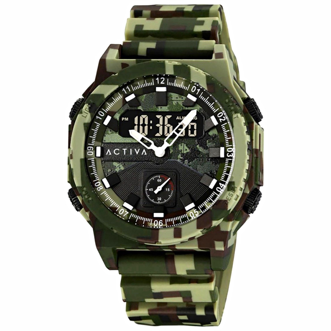 ACW2355-004 – Activa X Invicta Men’s Digital Watch – 47mm, Camouflage, Green
