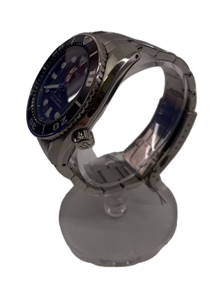 SEIKO Automatic Watch Analog Stainless BLK SLV SS SBDC031
