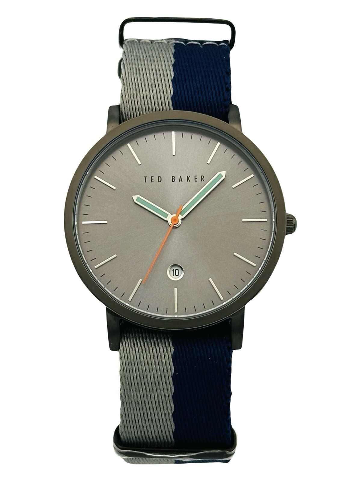 Ted Baker Unisex TE10026447 SMART CASUAL Bicolour BLUE + GREY Nylon Strap Watch
