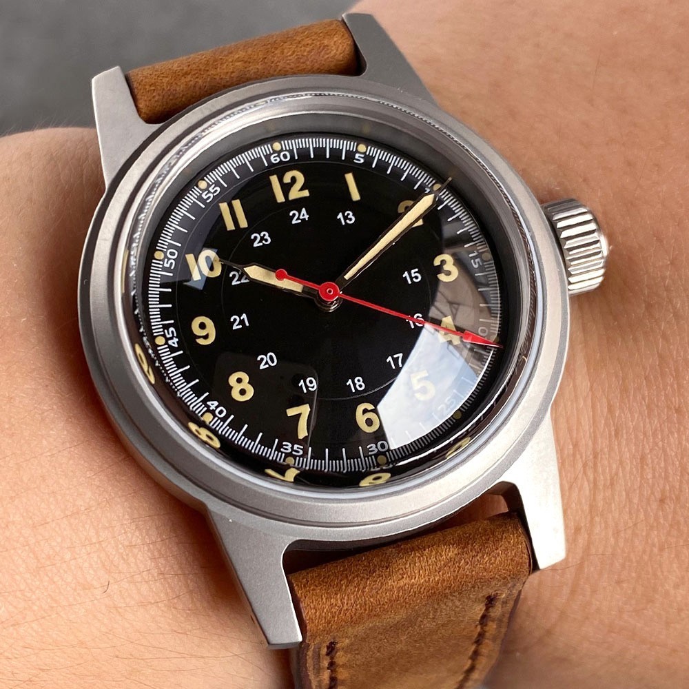 Luminous Diver Vintage Field Watch Miyota Mechanical Men Wristwatch Leather Band