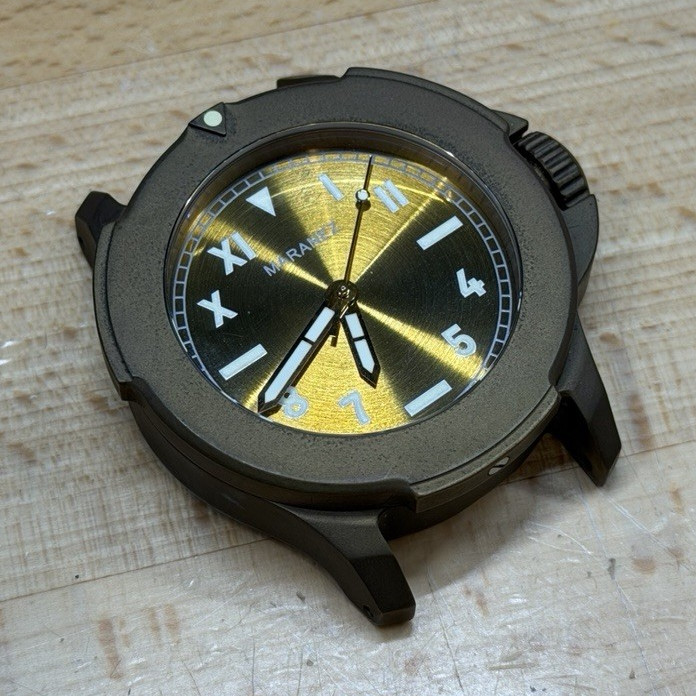 Maranez Bangla 47 Automatic Diver Watch Brass Gold California Dial NH35 300m