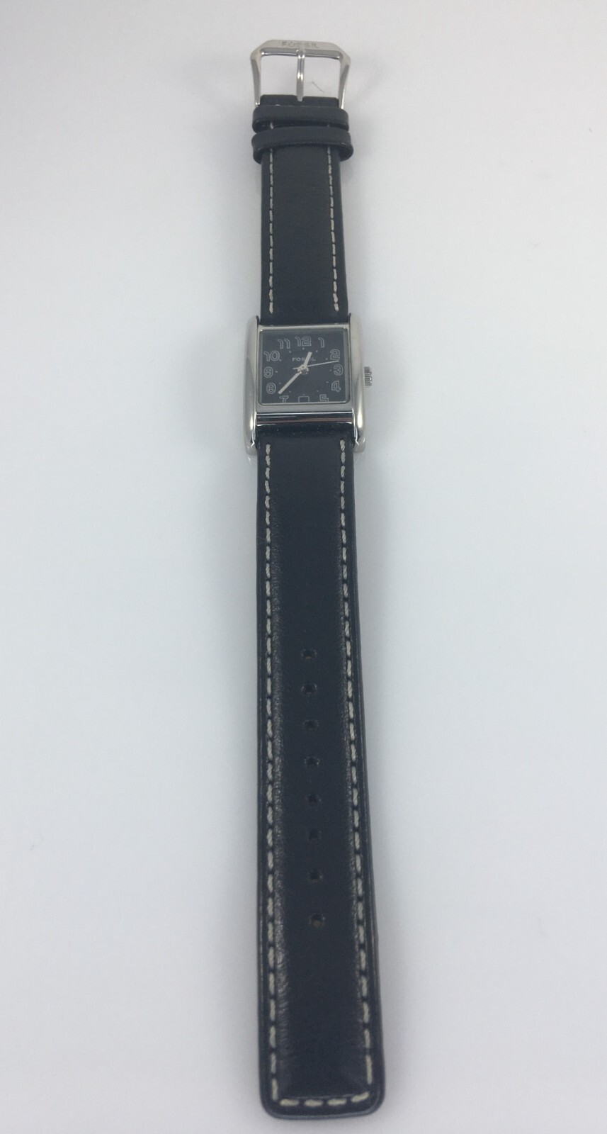 Fossil ES1177 Women’s Stainless Steel Watch/Black Leather Band 30meters/100 feet