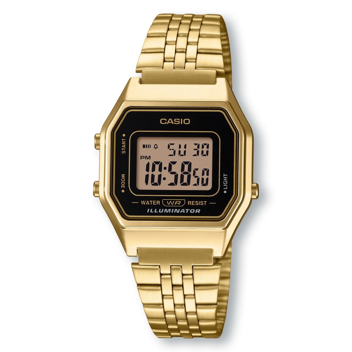 CASIO Vintage LA680WGA-1D Classic Style Digital Gold Watch