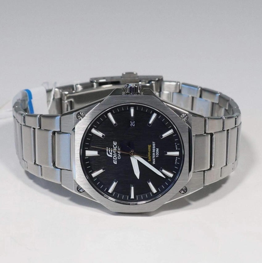 Casio Edifice Men’s Black Dial Stainless Steel Sports Watch EFR-S108D-1AVUEF
