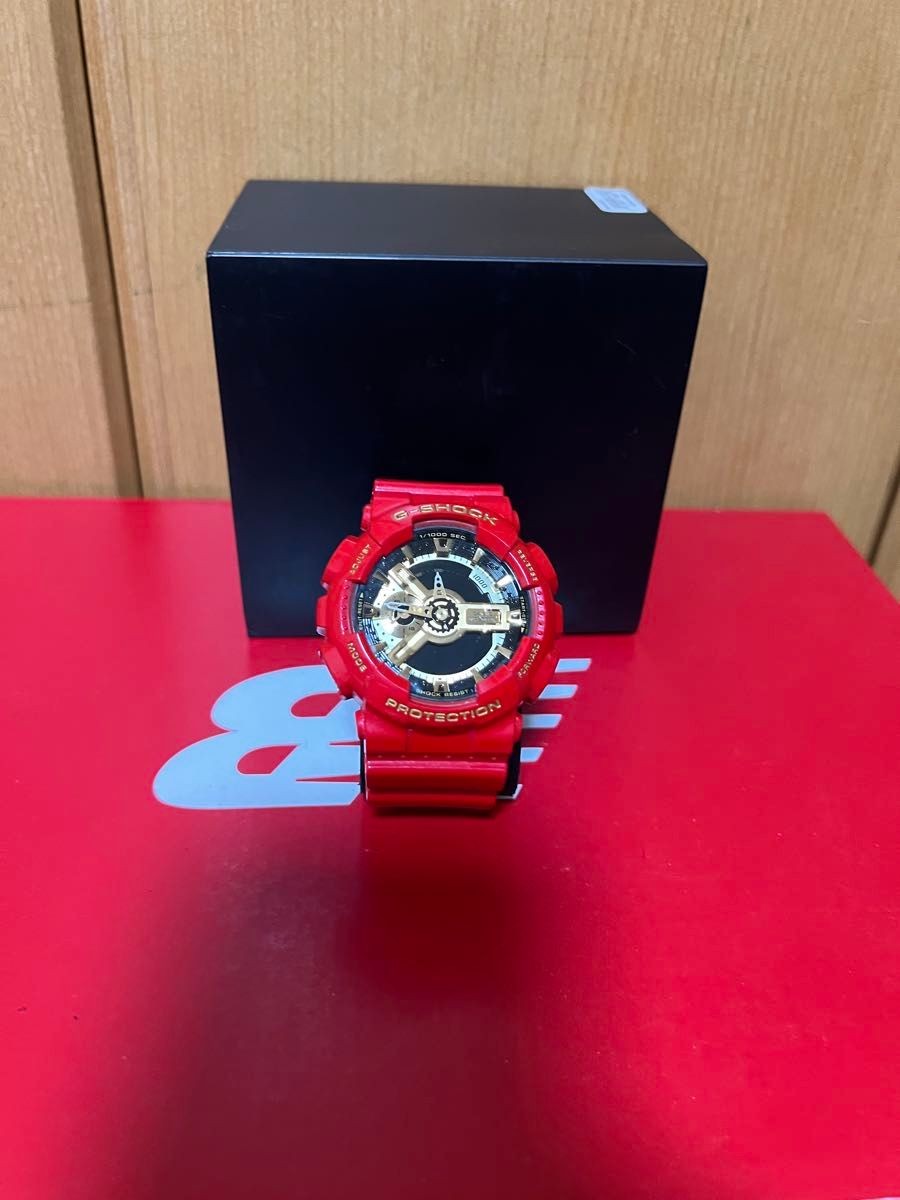 G SHOCK 2 piece set Camouflage Pattern Red Wristwatch