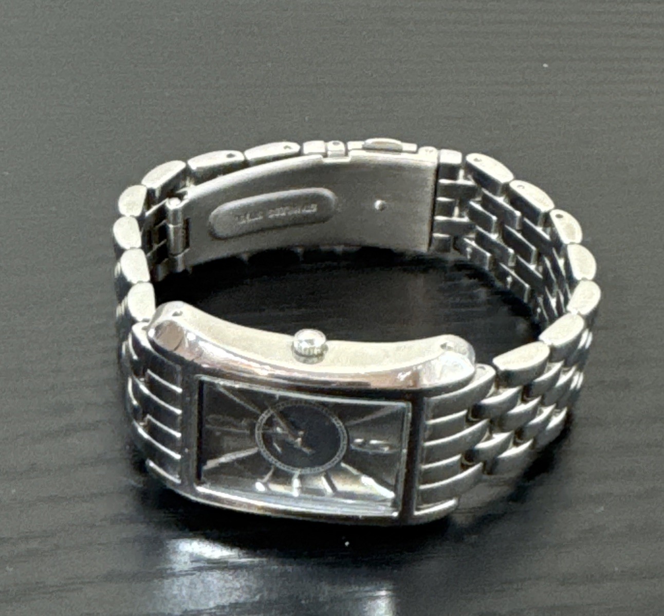 A II Z Watch Rectangular Face Water Resistant SR626SW Japan Movt Needs Battery