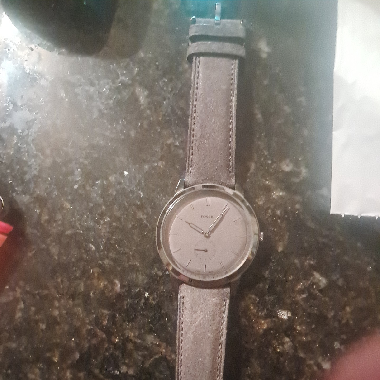Fossil Watch Light Grey Perfect Condition Never Worn No Box