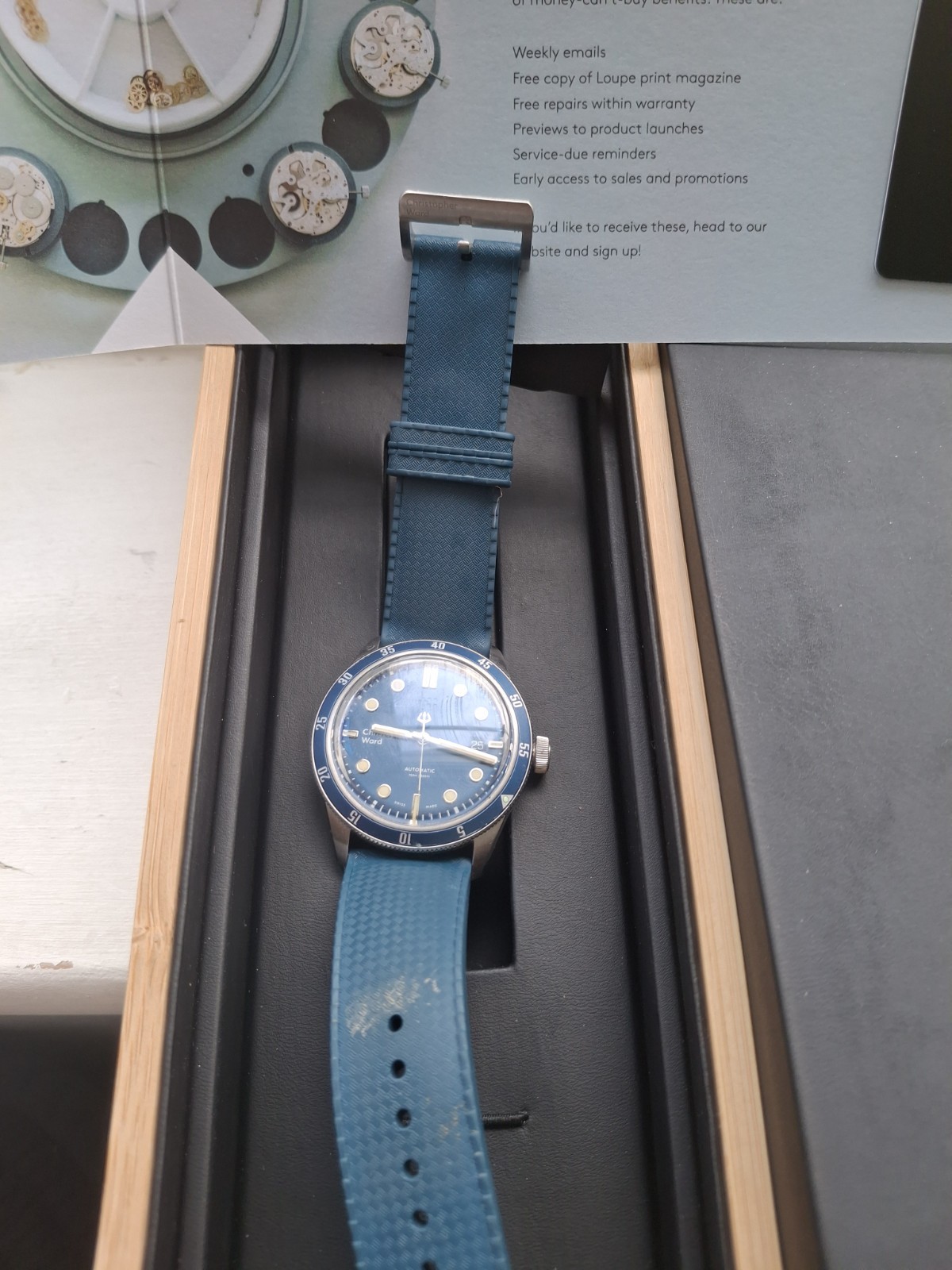Christopher Ward C65 Trident Blue Automatic 41mm in Fantatsic Condition