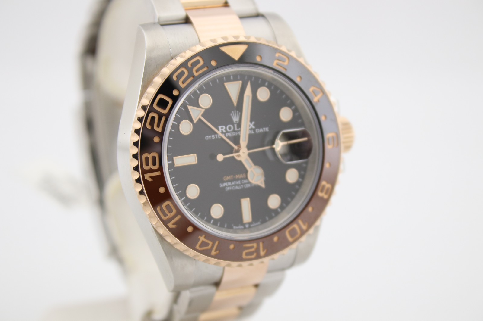 Rolex 2021 GMT-Master II RootBeer 18k Rose Gold and Steel 126711CHNR
