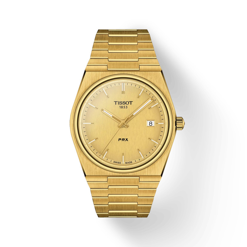 Tissot PRX Quartz 40mm Gold-Tone Stainless Steel Watch T1374103302100