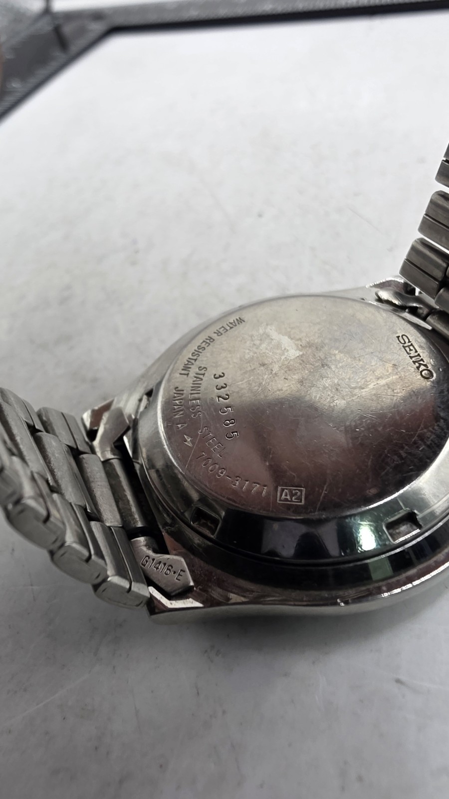 Seiko 7009 3171 Automatic Stainless Steel Serviced Wristwatch Day-Date