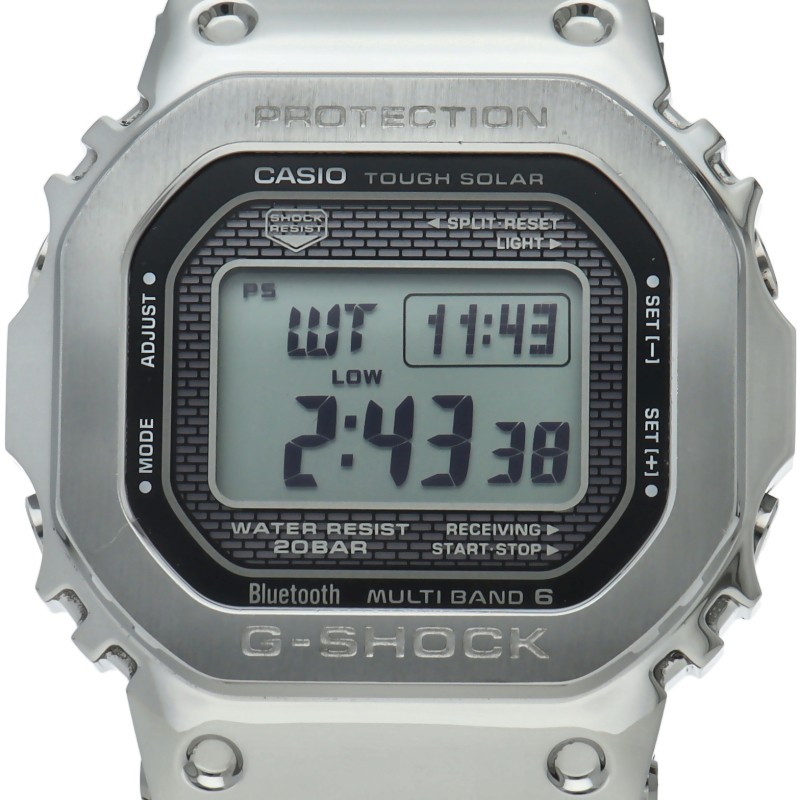 CASIO G-SHOCK full metal Solar Powered radio clock GMW-B5000D-1JF Stainless …