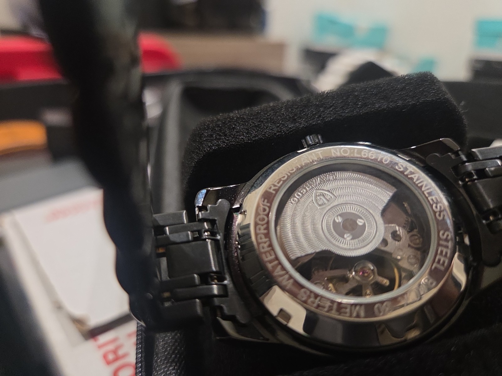 Automatic Lavaredo Luxury Skeleton Diamond Dial Stainless Steel Water-Resistant