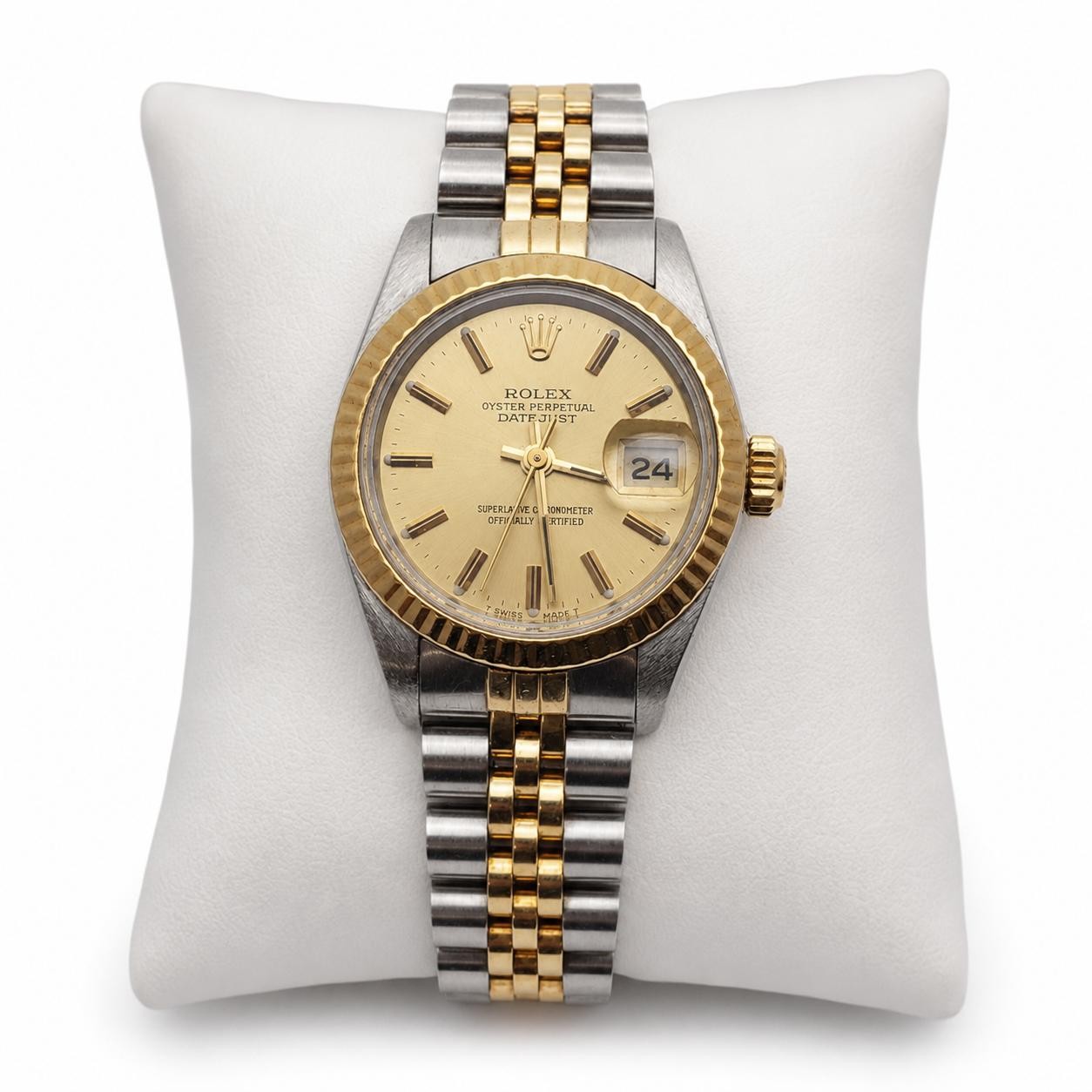 Rolex Datejust 26mm 69173 Two-Tone 18K Yellow Gold Steel Automatic Watch