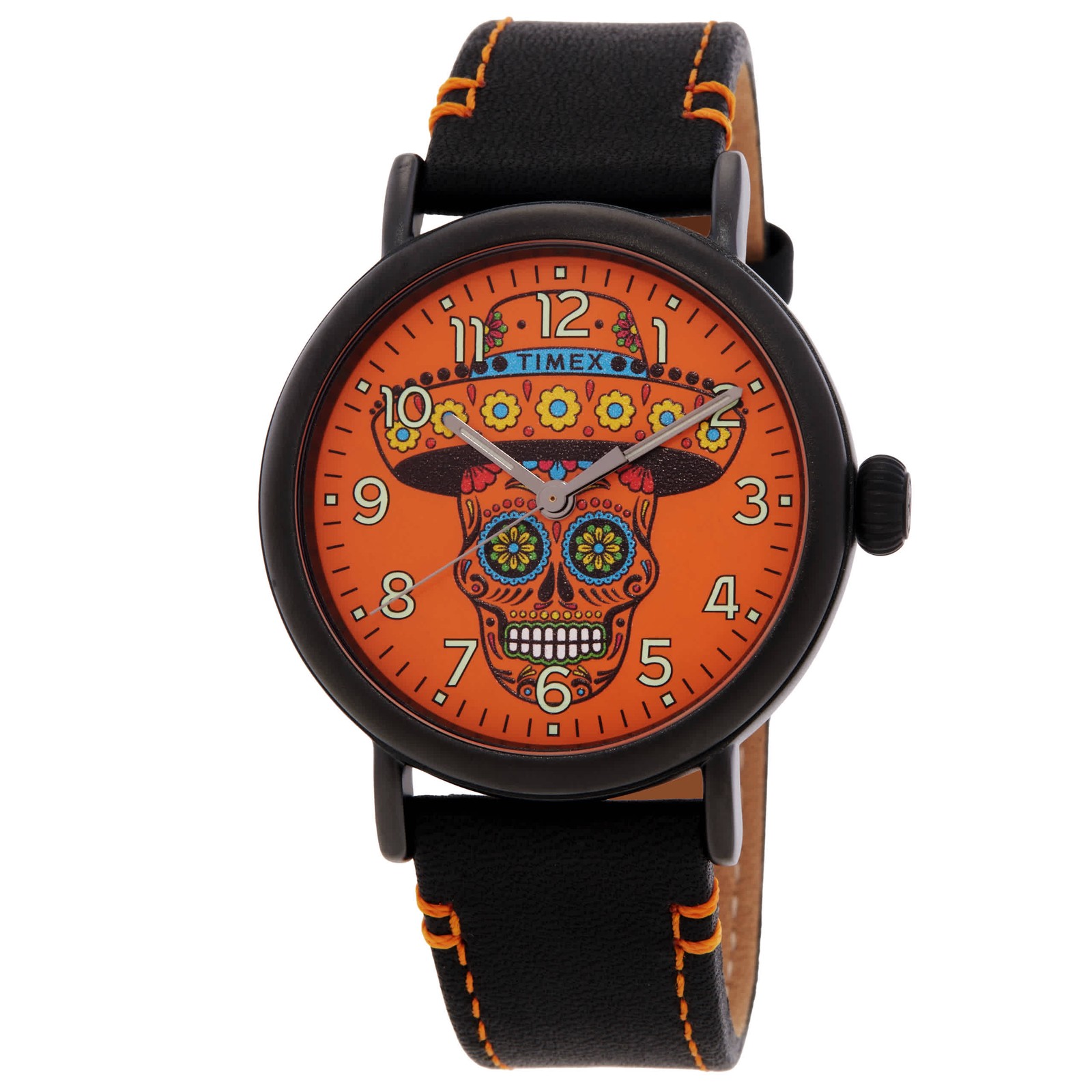 Timex Standard Dia De Los Muerto Quartz Orange Dial Men’s Watch TW2V67700VQ