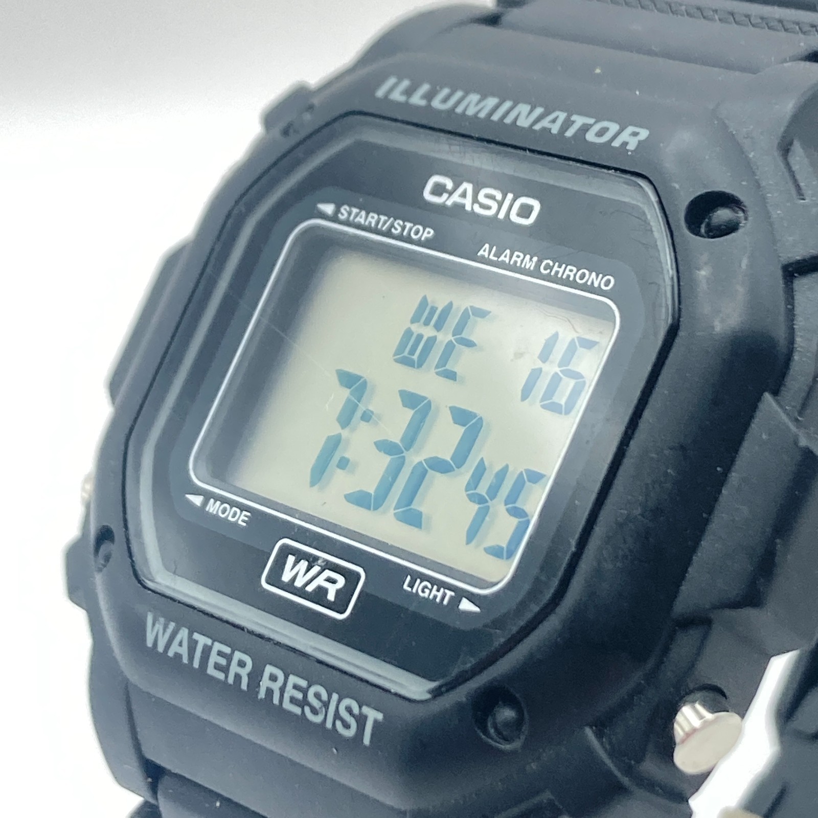 Casio Illuminator Watch Men 43mm Black Digital 3224 F-108WH Alarm Chrono Date