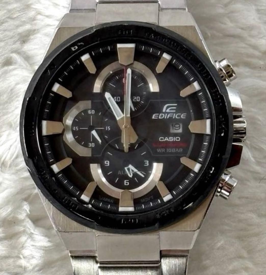 Casio Edifice EFR-541SBDB-1AJF Solar Chronograph Black Mens Watch Japan