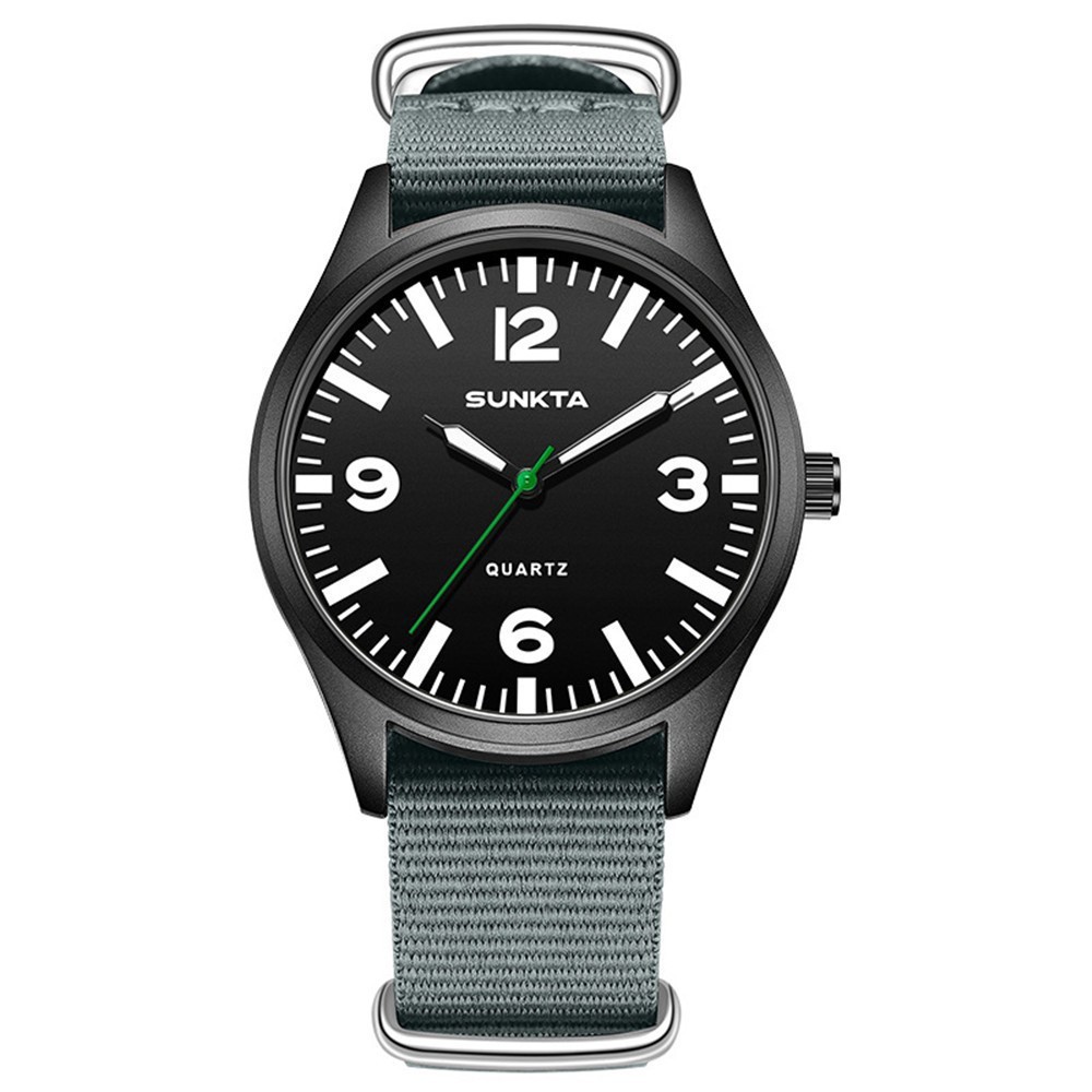 LIGE SUNKTA Men Analog Watch Nylon Strap Wristwatch Boy Girl Outdoor Sport Watch