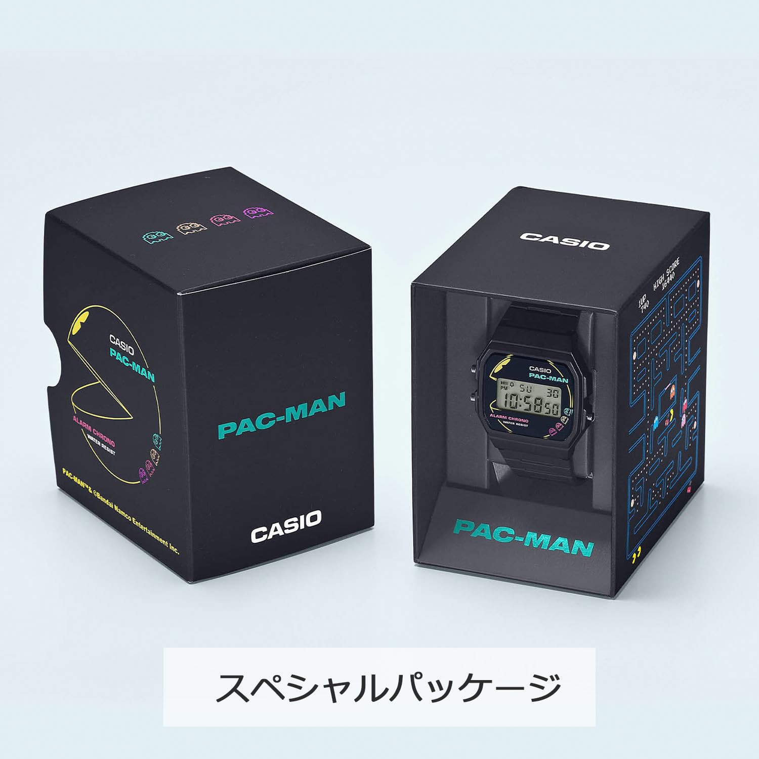 CASIO CLASSIC PAC-MAN collaboration wristwatch F-91WPC-1AJR JAPAN F/S